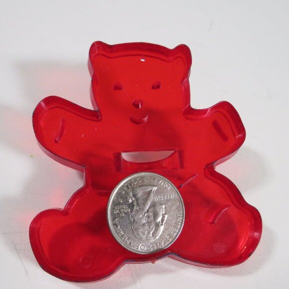 "HRM" Vintage Design Red Plastic Cookie Cutter - Cuddly Teddy Bear - Picture 5 of 7
